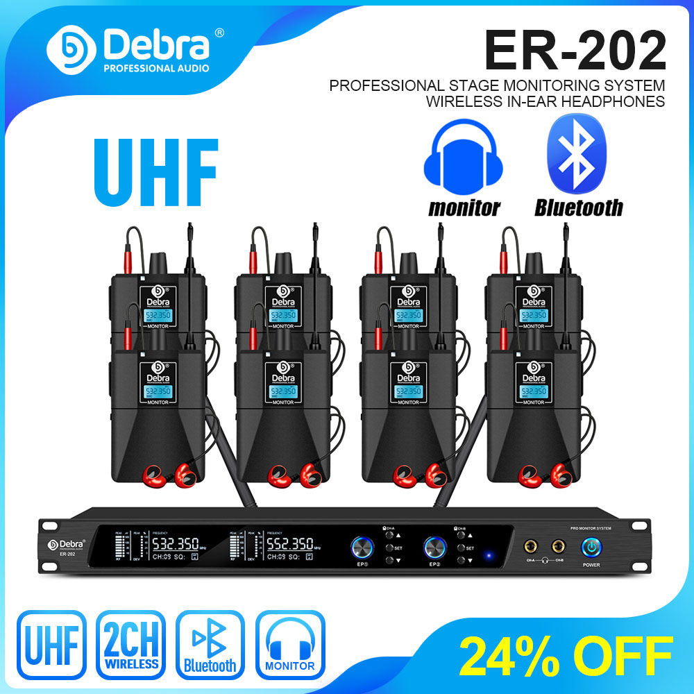 Debra UHF IEM ER-202 Wireless - In Ear Monitor Iem recension och pris