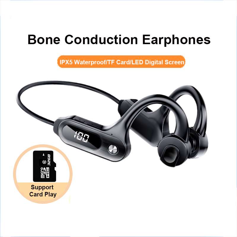 Bone Conduction Bluetooth 5.3 - Sports Earphone Hook recension och pris