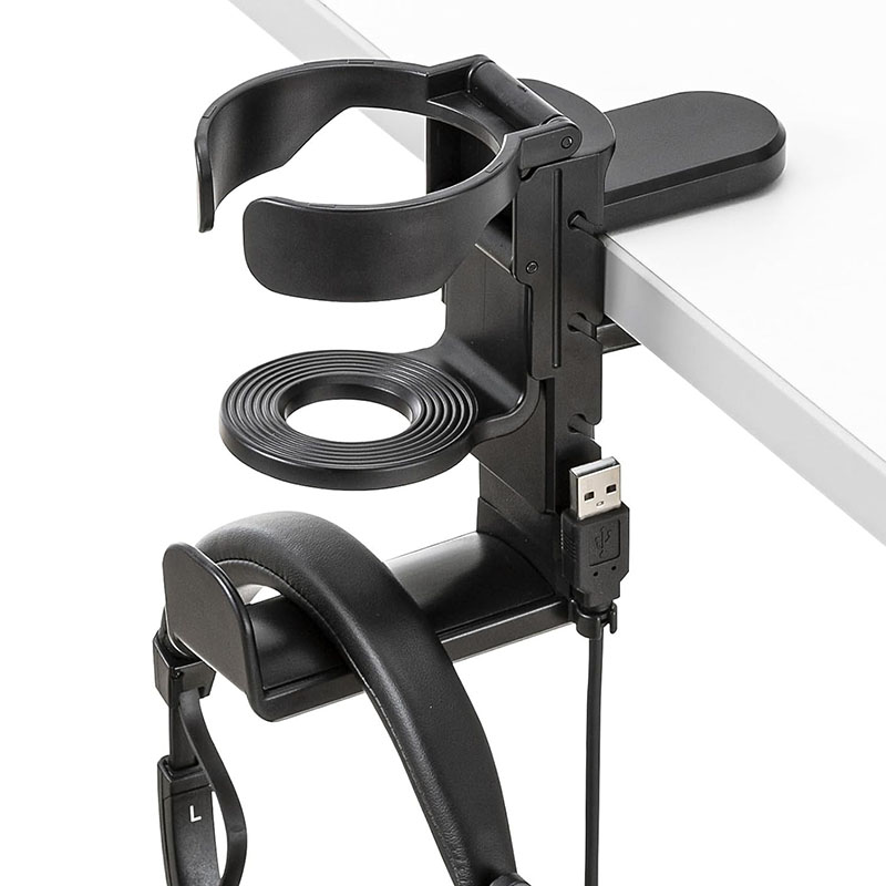 Desk Cup Holder with Headphone - Bluetooth Adapter Receiver recension och pris