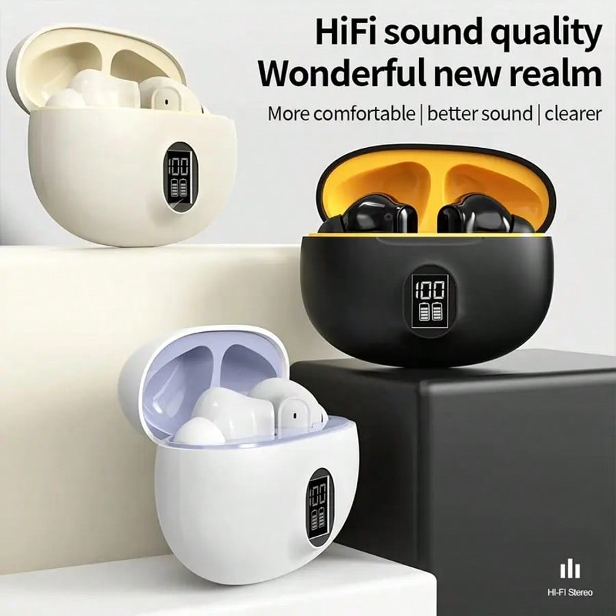 Wireless Earphones, Bluetooth  - Earbuds Charging Case recension och pris