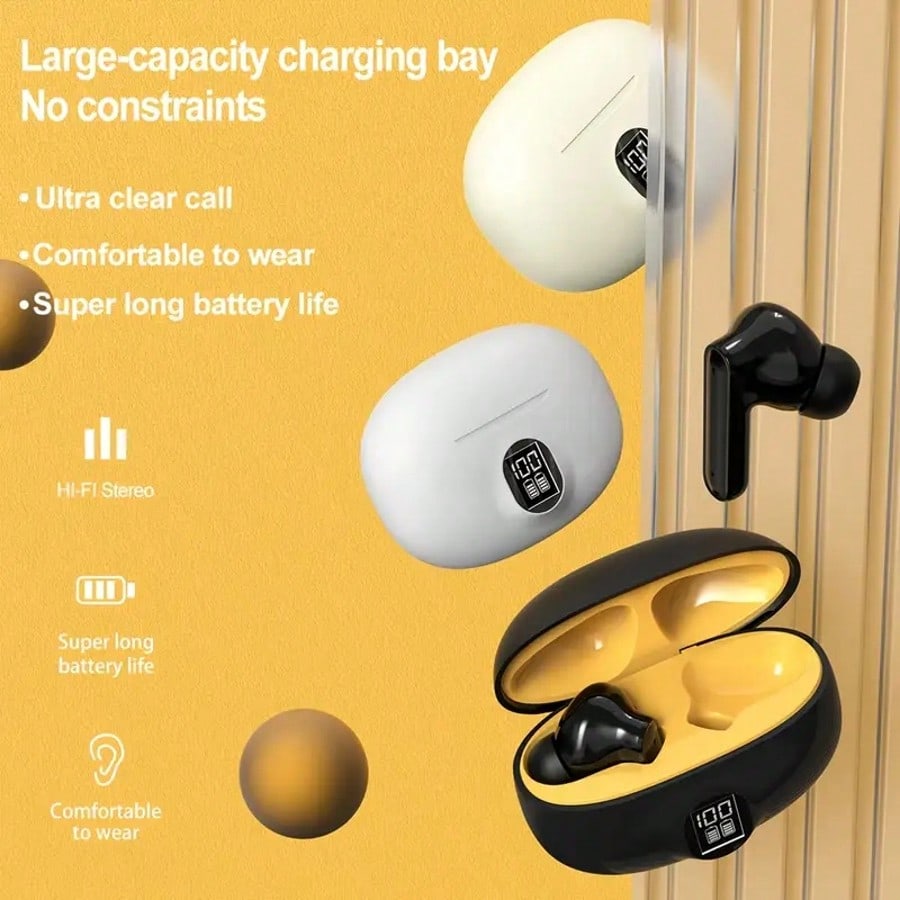 Wireless Earphones, Bluetooth  - Earbuds Charging Case recension och pris