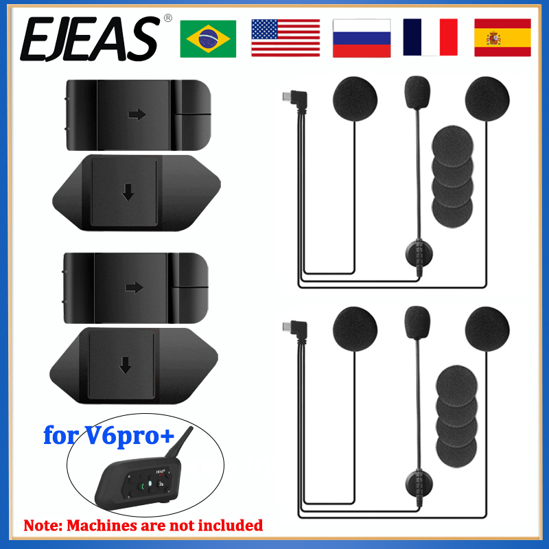 EJEAS V6 PRO+ Motorcycle Helme - Usb C Earphone recension och pris