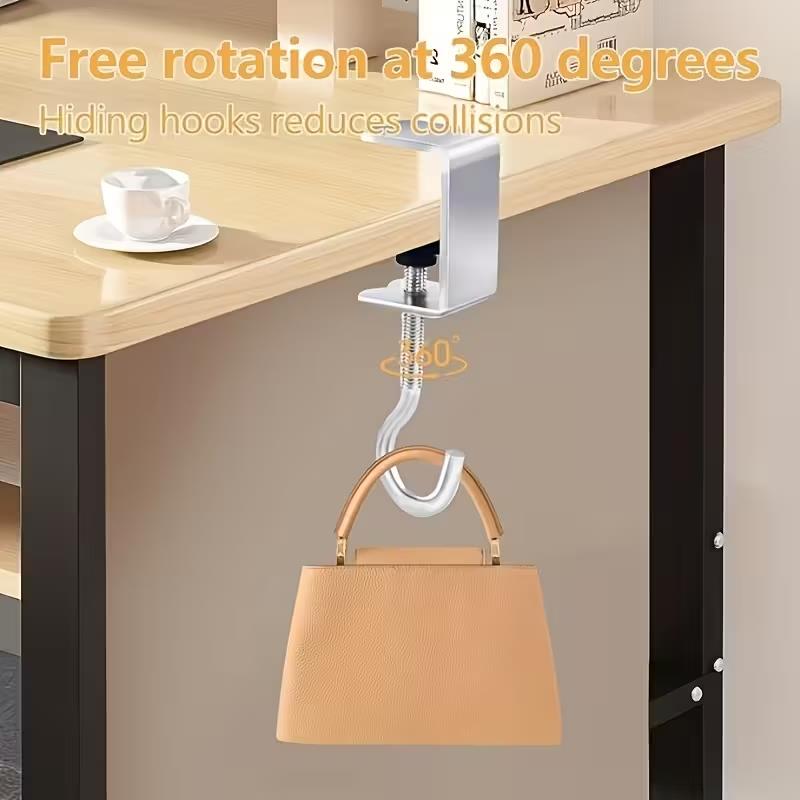 4pcs Removable Desk Hooks: Bac - Headphone Stand Desk recension och pris