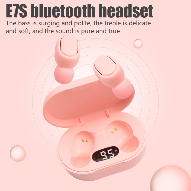 E7S TWS Fone Bluetooth Earphon - Bluetooth Headset On Ear recension och pris