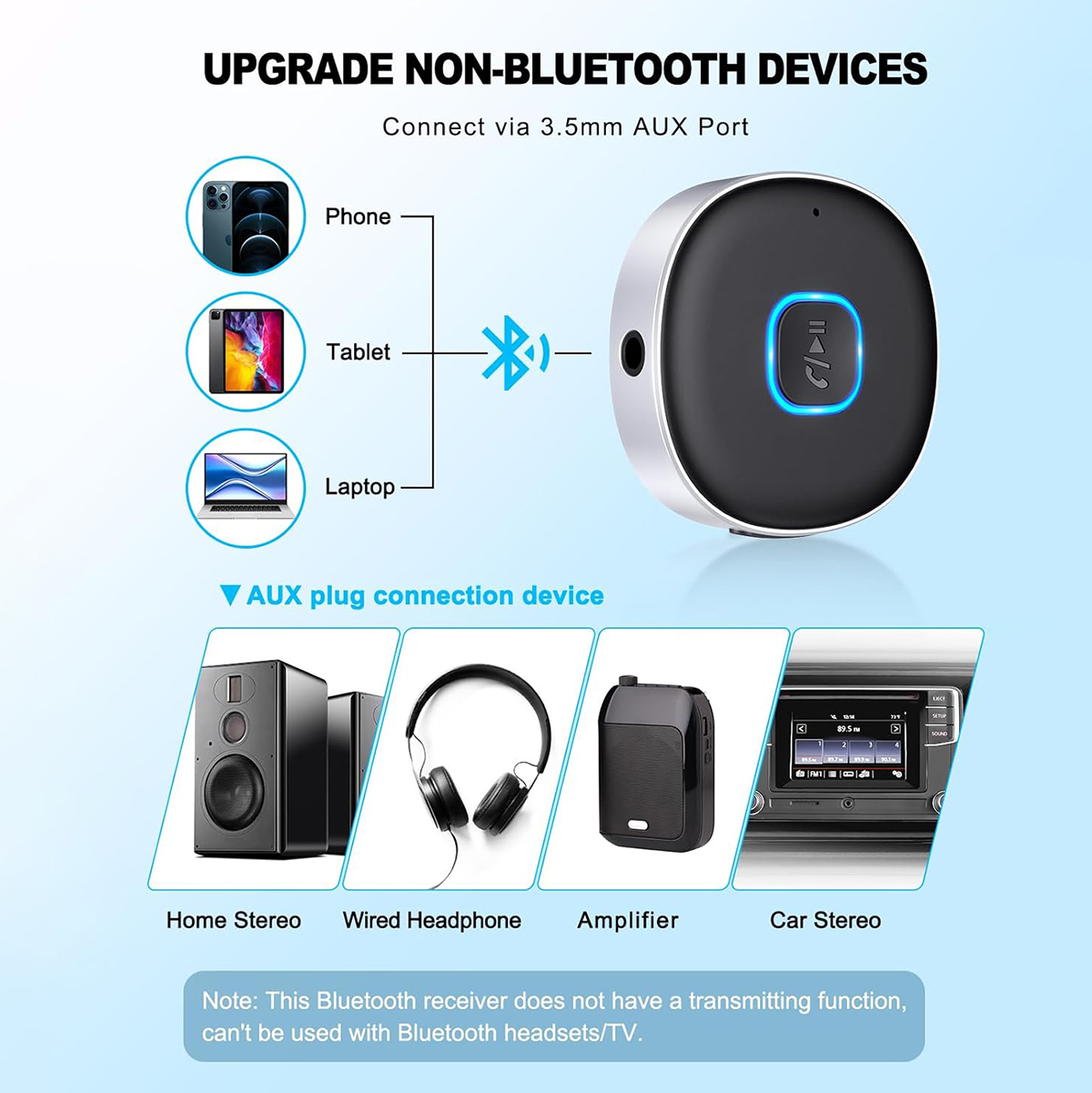 Car Bluetooth AUX Adapter, Min - Bluetooth Adapter Receiver recension och pris