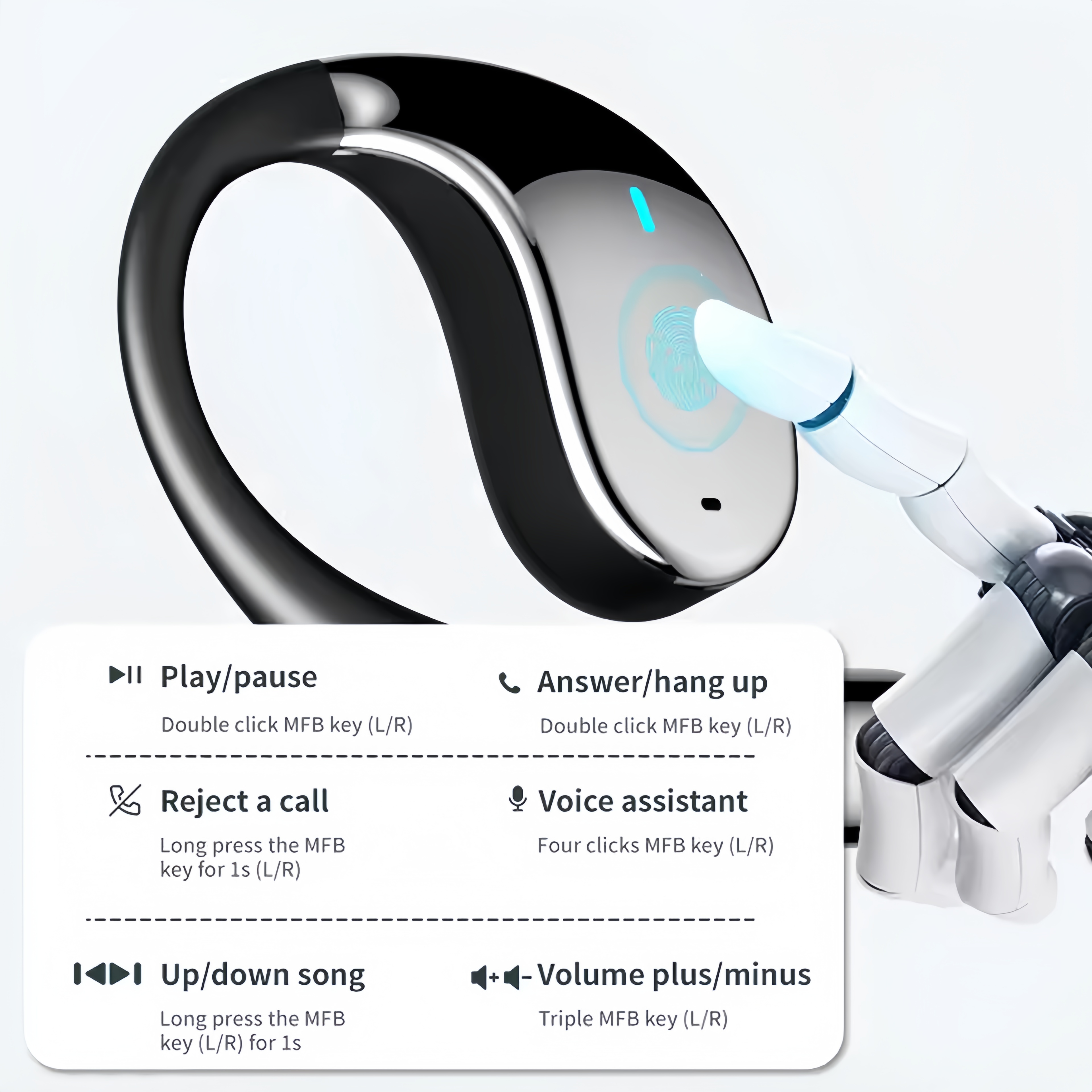 2026 New AI Translation Earbud - Bluetooth Headset On Ear recension och pris