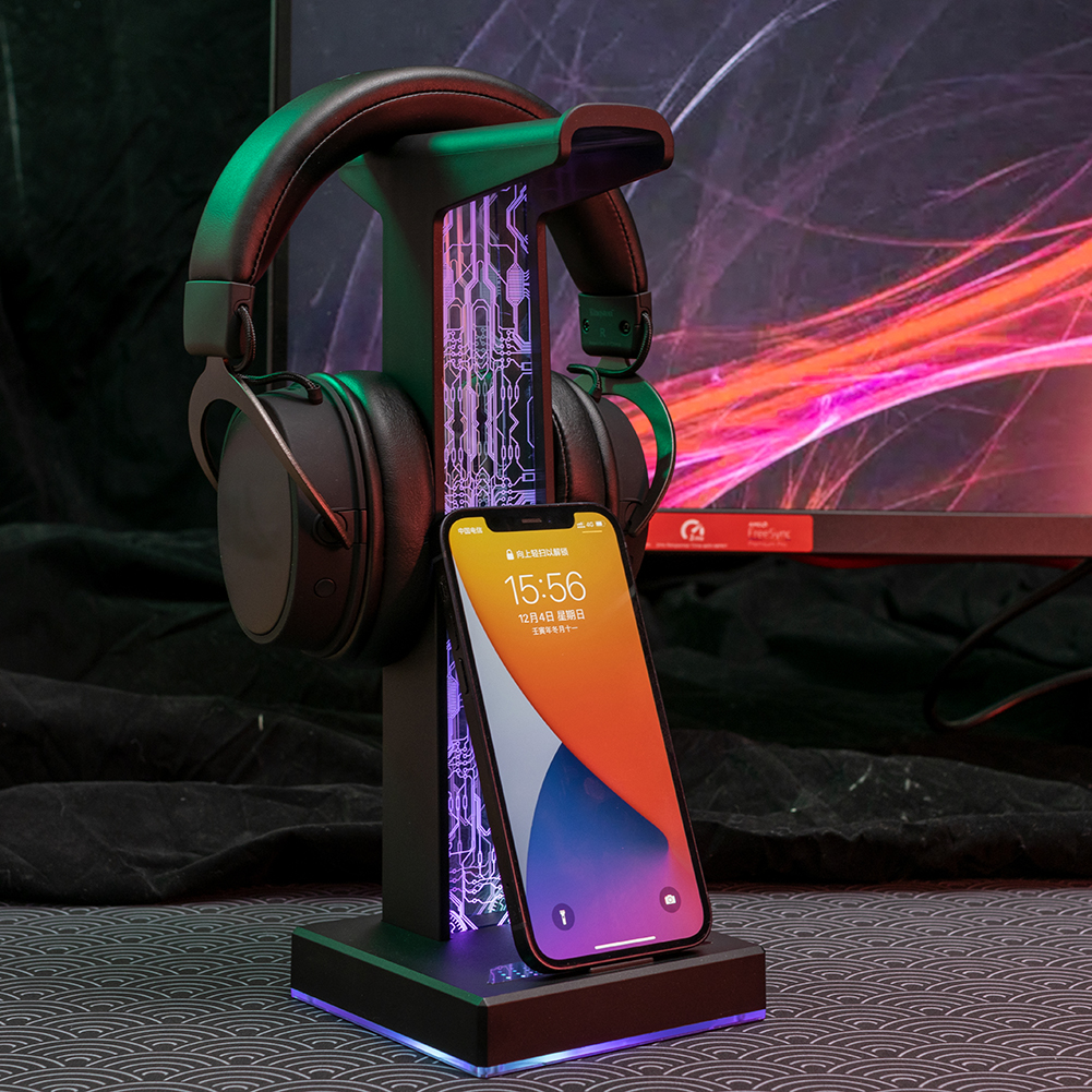 RGB Gaming Headphone Stand Dua - Headphone Stand Desk recension och pris