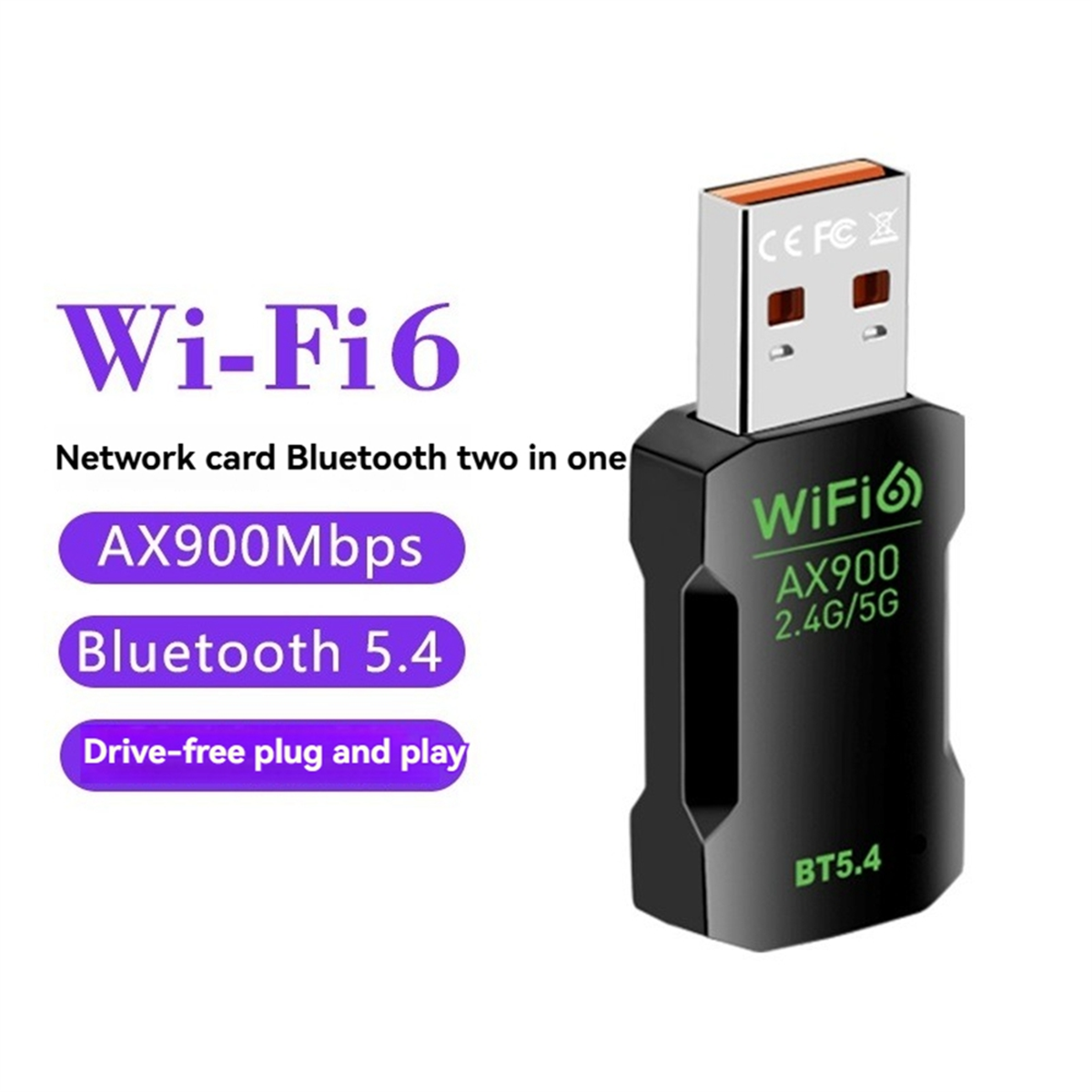T35C WiFi6 AX900 Wireless USB  - Bluetooth Adapter Receiver recension och pris