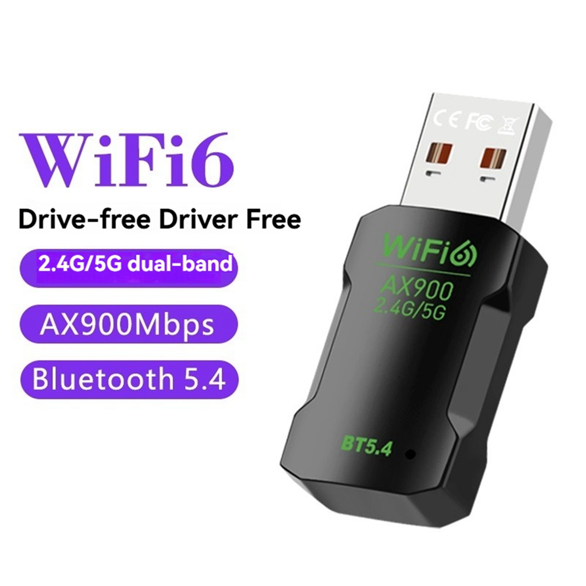 T35C WiFi6 AX900 Wireless USB  - Bluetooth Adapter Receiver recension och pris
